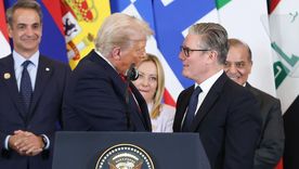 El presidente estadounidense Donald Trump y el primer ministro de Reino Unido, Keir Starmer.