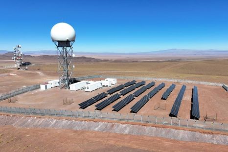 El desierto de Atacama en Chile es el lugar con mayor radiación solar del mundo. El desierto de Atacama en Chile es el lugar con mayor radiación solar del mundo.