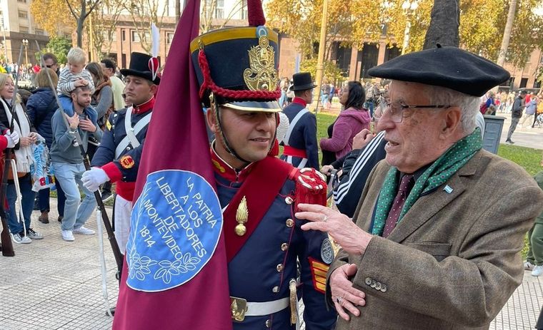 Este sábado 1 de junio  en la Plaza de Mayo se realizó un nuevo cambio de guardia de los granaderos. Foto: Federico Ferreira / MDZ