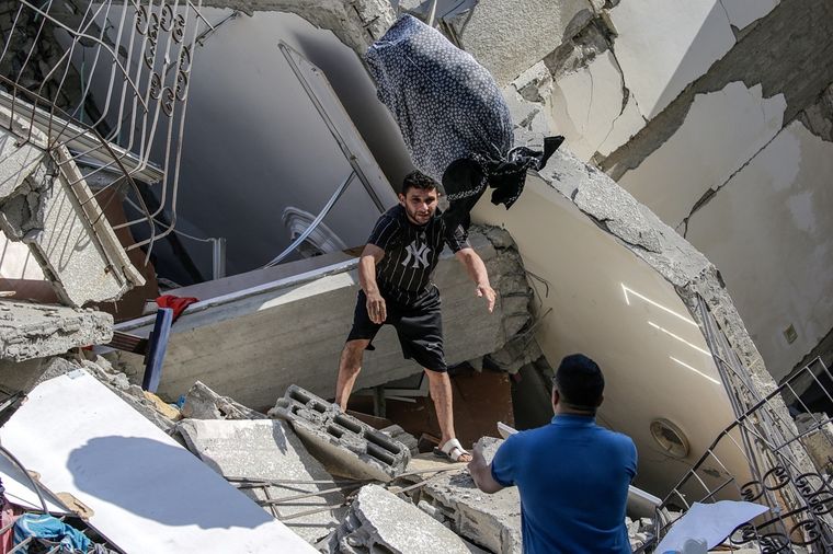 Israel continúa bombardeando la Franja de Gaza Foto: EFE