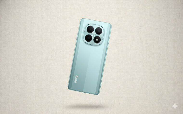 El diseño del Poco M8 5G mantiene un espesor de apenas 7,35 milímetros pese a su gran batería. El diseño del Poco M8 5G mantiene un espesor de apenas 7,35 milímetros pese a su gran batería.