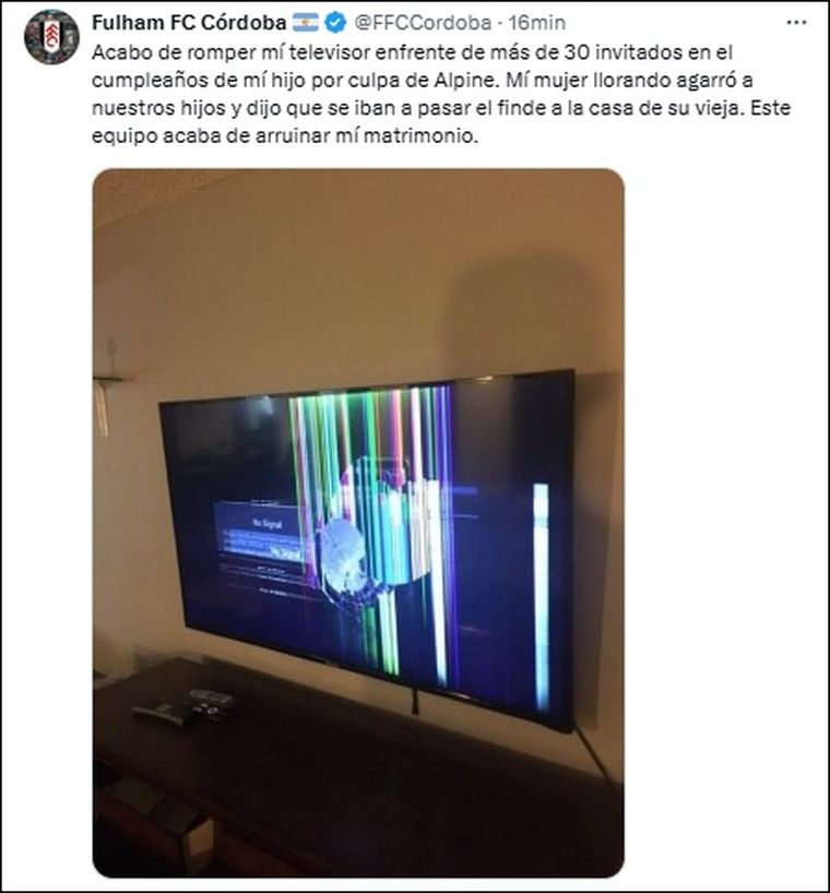 Un poco de humor en las redes de Alpine Un poco de humor en las redes de Alpine