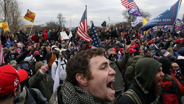 Foto: REUTERS. En el asalto al Capitolio murieron 7 personas.