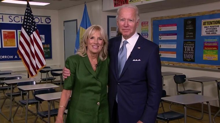 Joe Biden y Jill Biden Foto: ABC 11 abcotvs.com