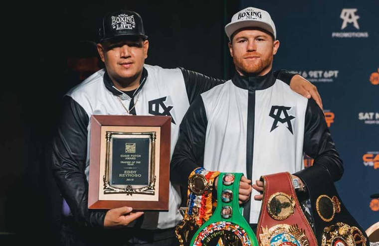 Eddy Reynoso y Canelo Álvarez, una dupla inseparable en el gimnasio. Foto: Instagram
