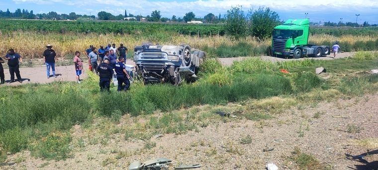 Una de las imágenes del accidente. Foto: gentileza.