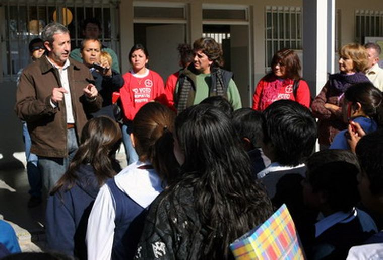 Cobos fue profesor en San Carlos. Foto: Gentileza Frente Cívico Federal