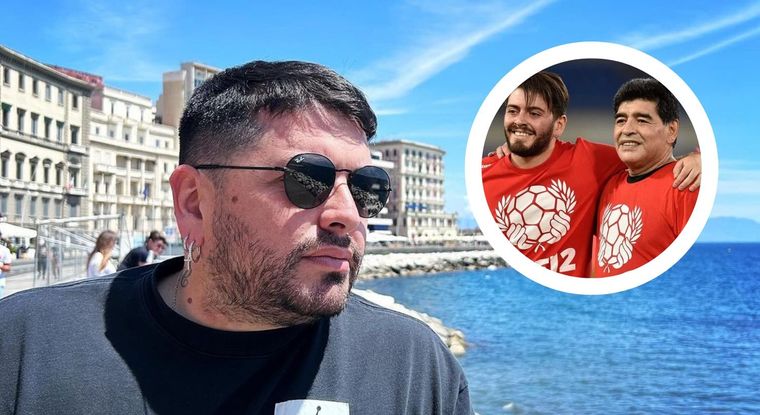 Diego Maradona Junior publicó una foto en homenaje a su papá Uno de los hijos del Diez fue motivo de comentario en las redes sociales