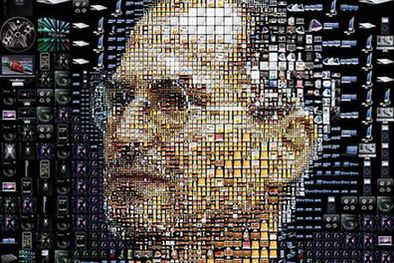 MDZol | Steve Jobs recreado con sus invenciones.