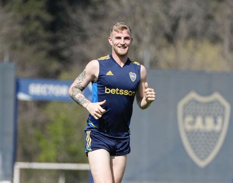 Valentini fue colgado en Boca. Foto: Bien Bosteros