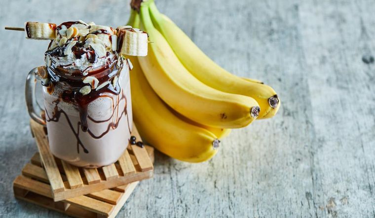 Helado de banana y chocolate, receta fácil