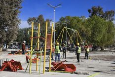 La plaza del barrio UTMA mejora su infraestructura y suma propuestas recreativas para chicos y grandes. Foto: Municipalidad de Guaymallén La plaza del barrio UTMA mejora su infraestructura y suma propuestas recreativas para chicos y grandes. Foto: Municipalidad de Guaymallén