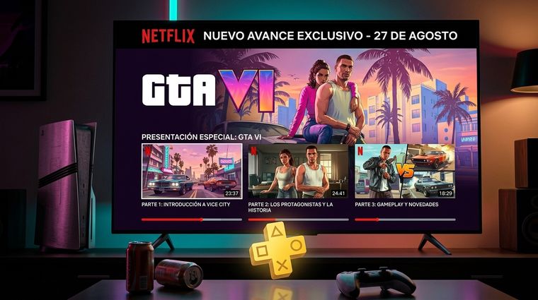 GTA 6 podría presentar un avance dividido en tres partes a través de Netflix, según una reciente filtración.