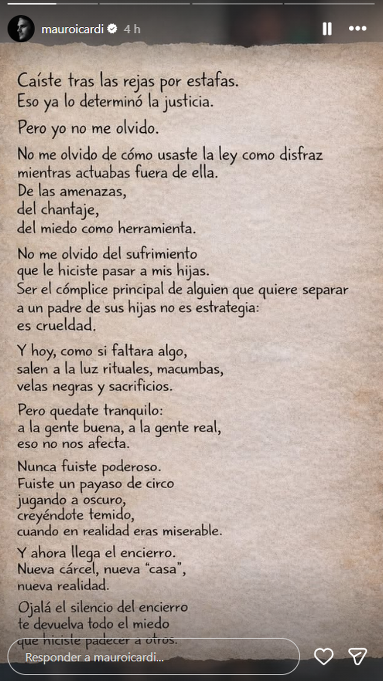 Mauro Icardi contra Nicolás Payarola. Mauro Icardi contra Nicolás Payarola. 
