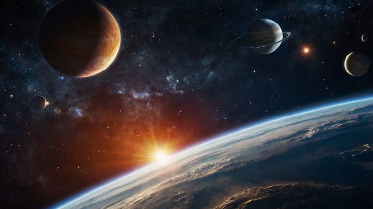 Tras la puesta del Sol, la alineación planetaria dibujará un arco suave sobre el horizonte oeste. &nbsp;