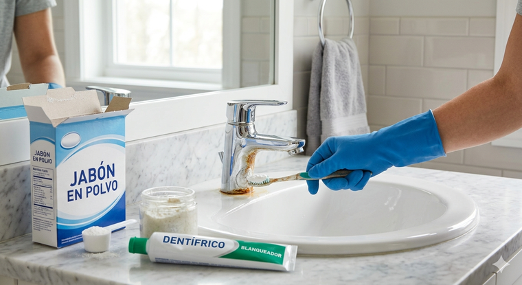 El jabón y la pasta hacen milagros en la limpieza. Fuente: IA Gemini. El jabón y la pasta hacen milagros en la limpieza. Fuente: IA Gemini.