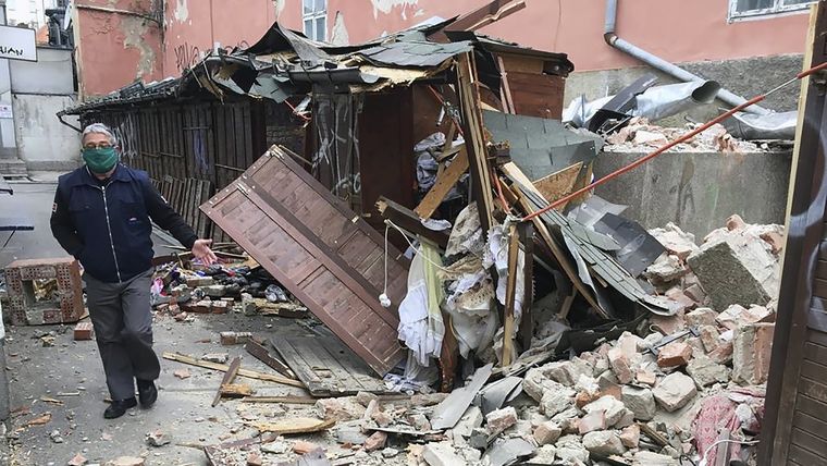 Consecuencias del terremoto en Zagreb, Croacia, el 22 de marzo de 2020.