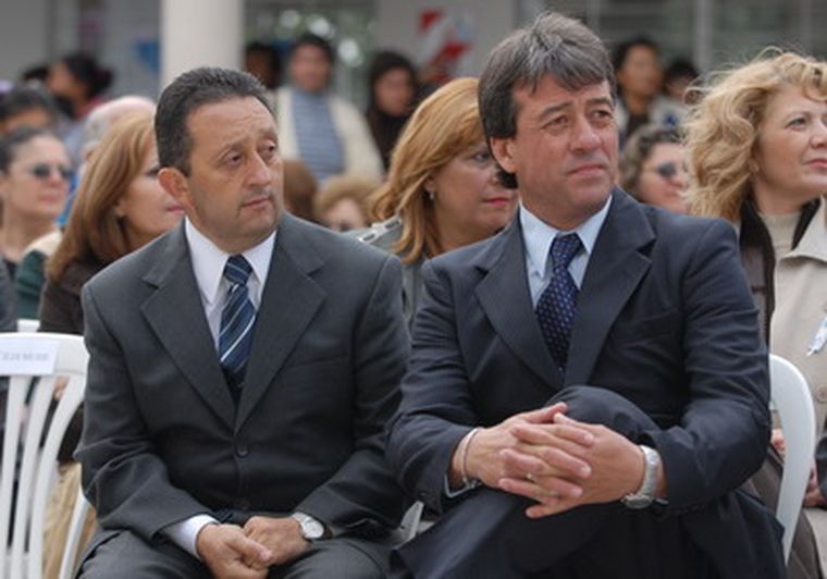 Jaque y el intendente Bermejo, uno de los pilares del acuerdo transitorio. Foto: Marcelo Ruiz /MDZ