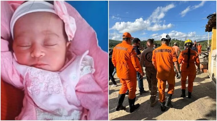 La bebé desaparecida tiene 15 días de nacimiento. Foto: Gentileza G1