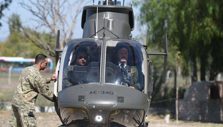 Los helicópteros presentados. Foto: ALF PONCE MERCADO / MDZ