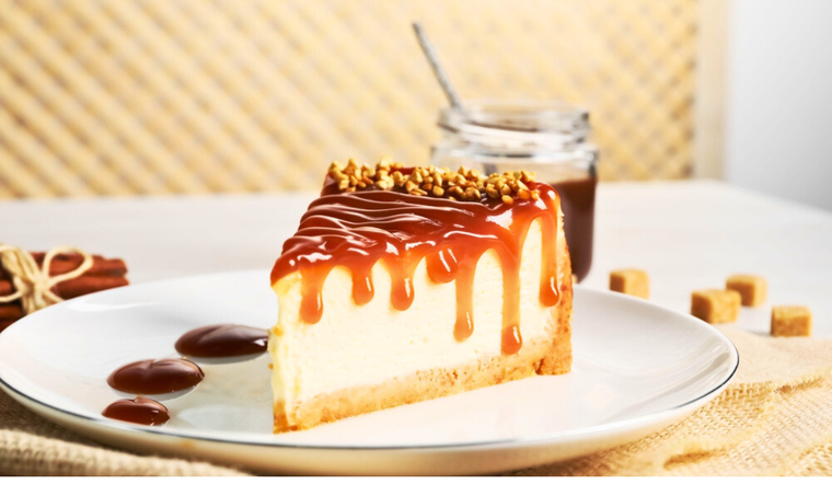 Tarta de queso con caramelo casero: delicia para toda la familia Foto: Shutterstock