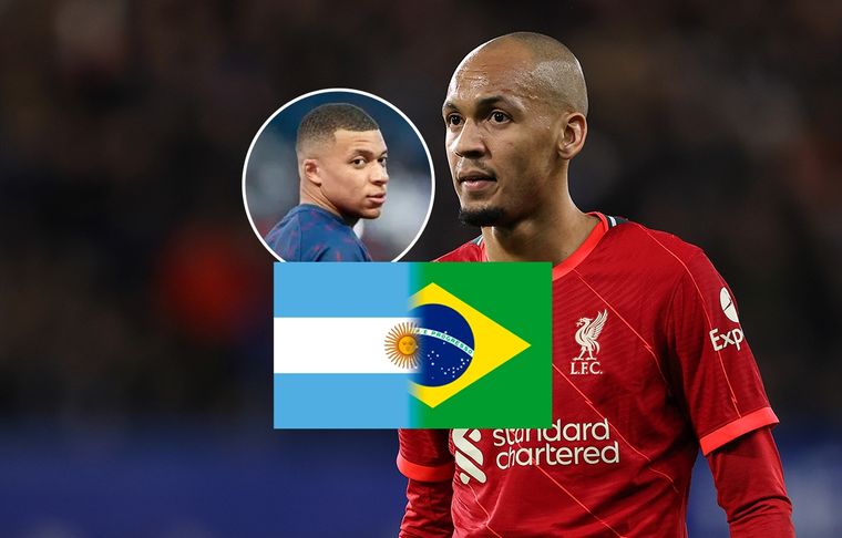 Fabinho le respondió a Mbappé El brasileño aseguró que Brasil y Argentina serían primeras de grupo en Europa
