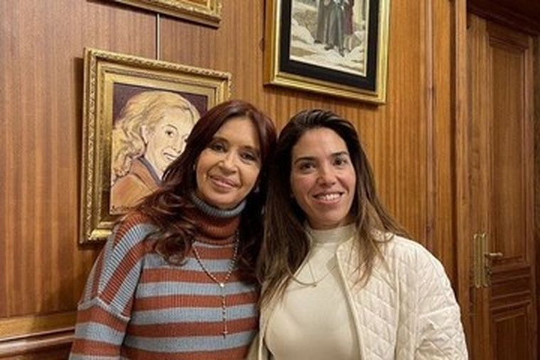 María Soledad Calle junto a CFK.