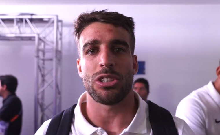 Juan Cruz Mallía celebró el triunfo Foto: Captura