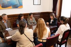 Patricia Bullrich junto a los familiares de Germán Giuliani