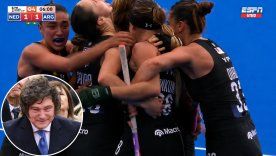 Javier Milei felicitó a Las Leonas por su triunfo.&nbsp;