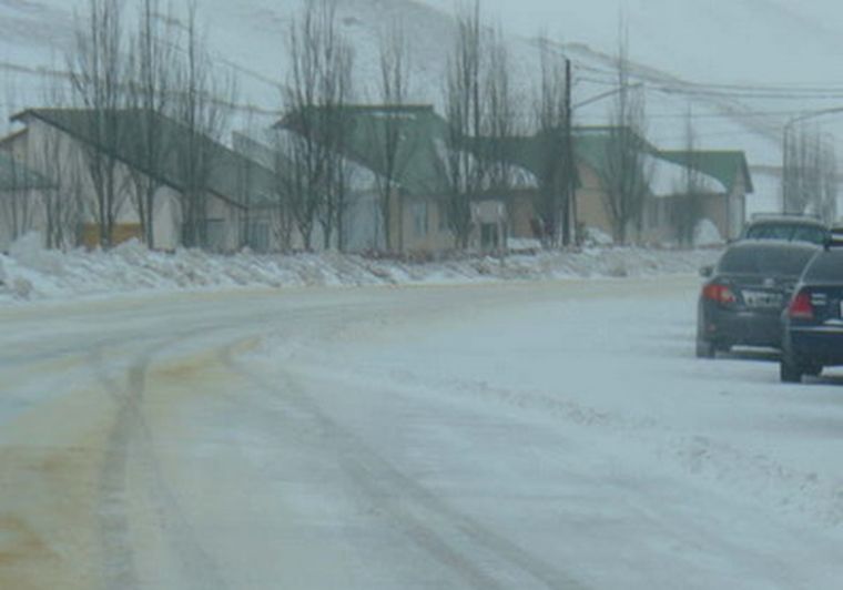 Así se veía esta tarde la localidad de Puente del Inca. Foto: Eduardo Yaya/Aprocam