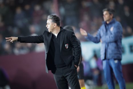 Marcelo Gallardo, en llamas por el empate, suspendió la conferencia de prensa.&nbsp;