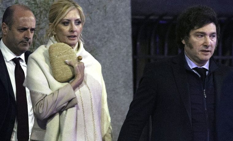 Yuyito González y Javier Milei