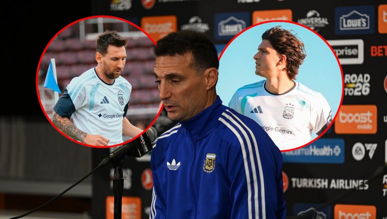 Lionel Scaloni hizo importantes anuncios sobre Messi y el reemplazo de Balerdi.