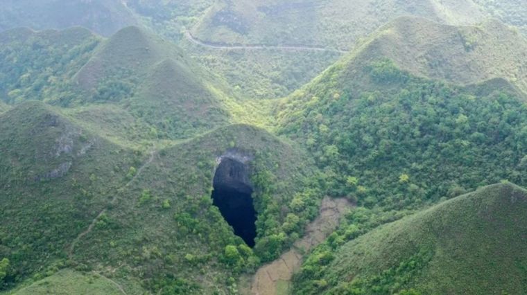 El bosque se encuentra en el condado de Leye, China Foto: Xinhua
