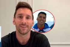 Messi sorprendió a Suárez y dejó una chicana para Nacional sobre su rivalidad con Newells. Messi sorprendió a Suárez y dejó una chicana para Nacional sobre su rivalidad con Newells.