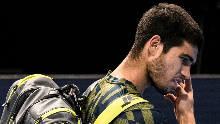 Carlos Alcaraz y un nuevo debut decepcionante en el Master 100 de París. Foto: @carlosalcaraz