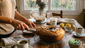 Una merienda saludable. Fuente: IA Gemini. Una merienda saludable. Fuente: IA Gemini.