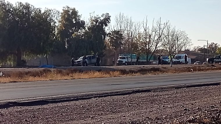El tránsito está cortado en la zona. Foto: Gentileza